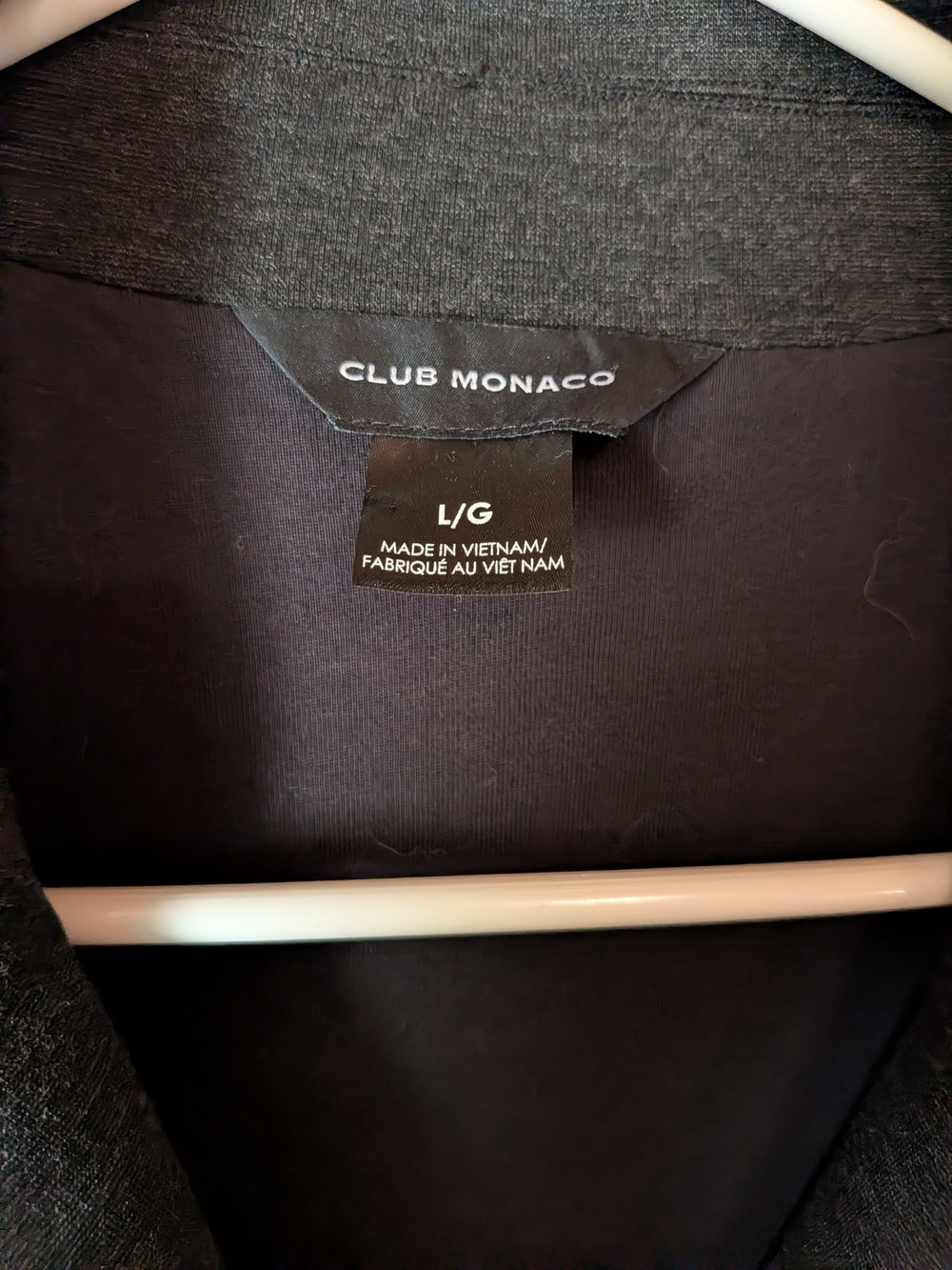 Club Monaco Black Long-Sleeve Wrap Dress - Picture 2 of 2